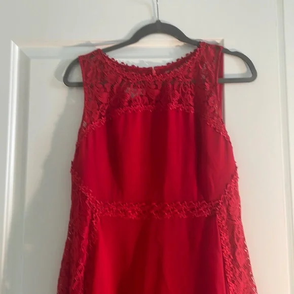 red mid length dress - monsoon - Picture 1 of 6
